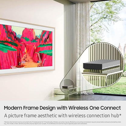 Samsung 65-Inch Class The Frame Pro LS03FW 4K Neo QLED Mini LED Smart TV (2025 Model) Slim Fit Wall Mount, Modern Frame Design, Wireless One Connect, NQ4 AI Gen3 Processor, Art Mode, Alexa Built-in
