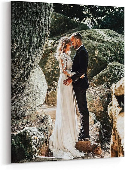P&L ART. Personalized Custom Canvas Prints: Photo On Canvas Transform Your Photos into Stunning Framed Wall Art Digitally Printed Photo To Canvas Ideal for Home Decor Gifts Keepsakes Framed 16X20