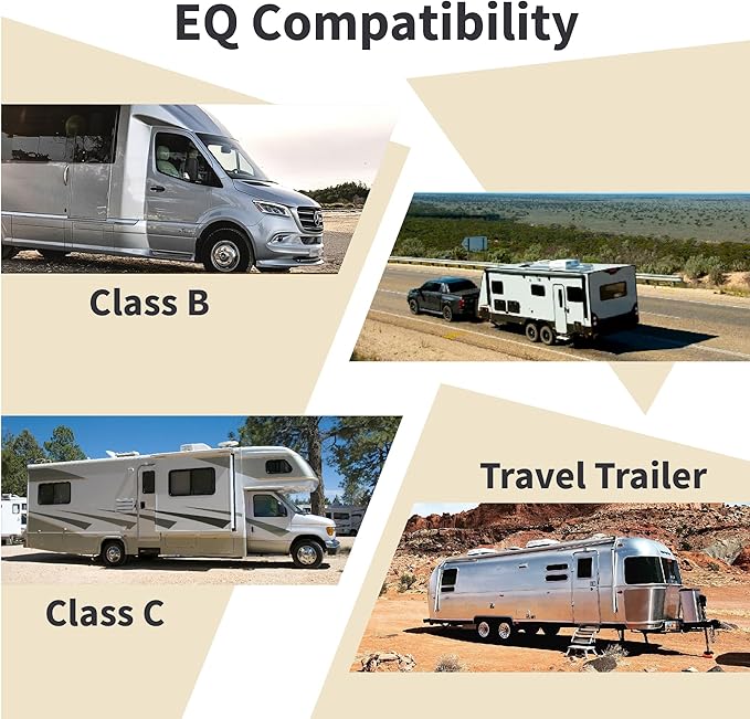 SnapPad EQ Compact | Precise Fit for RV Jack Pads, Travel Trailers and Class B & C Motorhomes | Compatible with Major RV Brands & Leveling Systems | Pack of 4 for 7” Square Or 7.25” Round Jack Feet