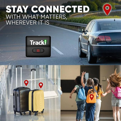 Tracki GPS Tracker for Vehicles, Car, Kids. Subscription Needed. US-Made Tech. 4G LTE GPS Tracking Device. Unlimited Distance, US & Worldwide. Small (Tracker) (Tracker 1 Year Subscription Incl.)
