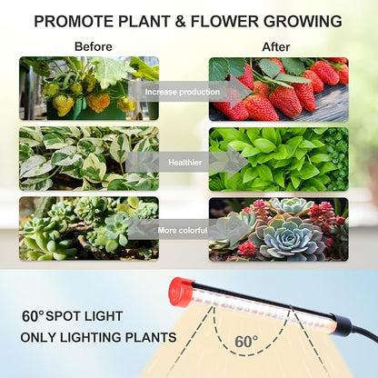 FECiDA Gamechanger! 36W 4Head Grow Light with Tripod Stand, 2025 Big Coverage LED Grow Lights for Indoor Plants, Bonsai Tree, Full Spectrum Tall Plant Growing Lamp 4,8,12,16 Hr Timer