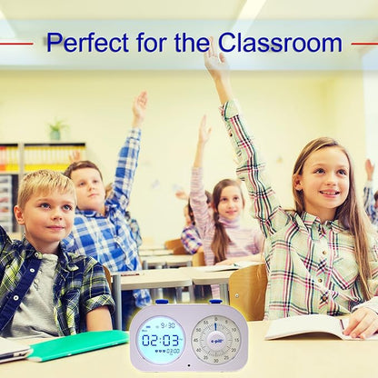 e-Pill Task-E-Lert 2-in-1 Pomodoro Timer for Kids and Adults | 3 Daily Alarms | Visual Timer & Loop Function | Time Management Tool for Productivity