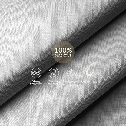 Blackout Linen Roller Shades for Windows Cordless Room Darkening Roller Blinds Easy to Install with Cassette Valance Black Out Window Shades for Home Office Living Room White,24" W x 84" H