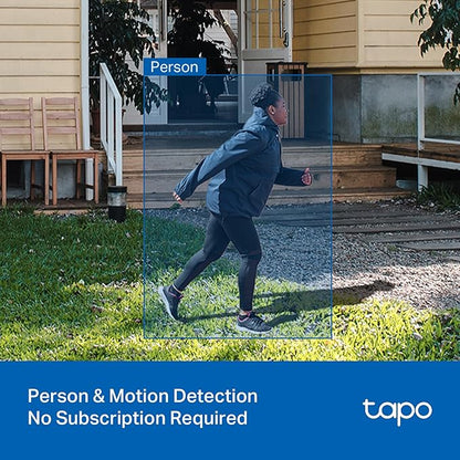 Tapo 2K 3MP Indoor/Outdoor Security Camera - Free Person/Motion/Cry Detection, Color Night Vision, IP65 Weatherproof, SD/Cloud Storage, Works w/Alexa & Google Assistant HybridCam