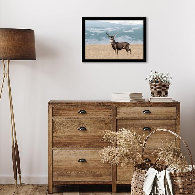 Americanflat 18x12 Picture Frame with Shatter-Resistant Glass - Signature Collection - Gallery-Style Frames Made of Engineered Wood - Photo Frame for Wall Display - Black
