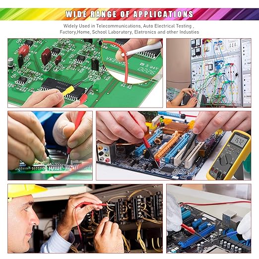 Back Probe Kit 30PCS,Banana Plug to Copper Alligator Clip Automotive Test Leads Set with Alligator Clips, Wire Piercing Probes,30V Back Probe Pins for Automotive Circuit Electrical Diagnostic Testing