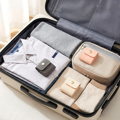 3 Pack Mini Travel Jewelry Case Lightweight Foldable Small Jewelry Organizer Travel Jewelrys Pouch for Rings, Earrings, Necklaces, Chain Bracelets, Brooches