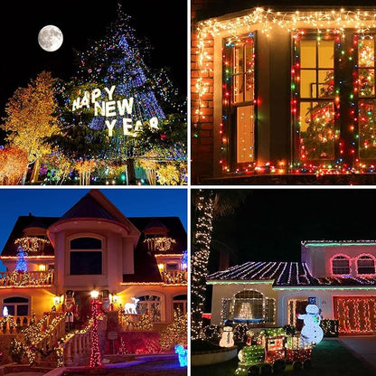 50ft Fairy Lights Plug in, Dimmable 25 Colors 14 Modes RGB+Warm White Color Changing String Lights,150LED Twinkle Lights with Remote, Christmas Fairy Lights for Indoor Outdoor Party Xmas Décor