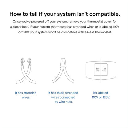 Google Nest Thermostat - Smart Thermostat for Home - Programmable Wifi Thermostat - Fog