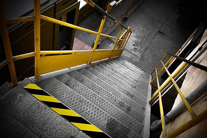 Brady ToughStripe Floor Marking Tape - Yellow and Black, Non-Abrasive Tape - 2" Width, 100' Length - 104317,Black on Yellow