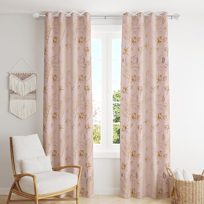 Silver Curtain Rods for Windows 66 to 120 Inches, 1 Inch Diameter Heavy Duty Single Curtain Rod, Adjustable Window Curtain Rod Drapery Rod with Decorative Finials