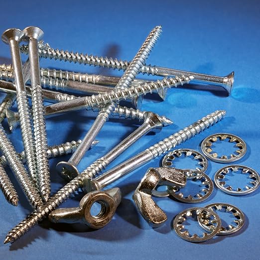uxcell 100Pcs 10# External Tooth Lock Washer, 304 Stainless Steel Multi-Tooth Star Washer Locking Fastener, Silver Tone