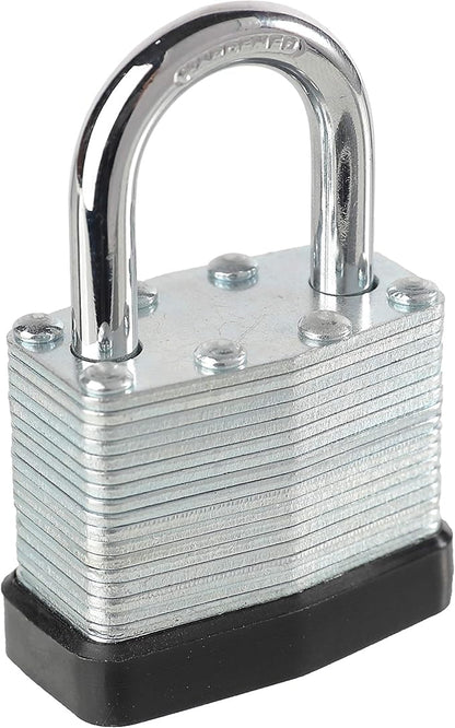 Lock, Laminated Steel Keyed Padlock, Keyed Alike Locks, Normal Shackle Padlock-Pack of 8