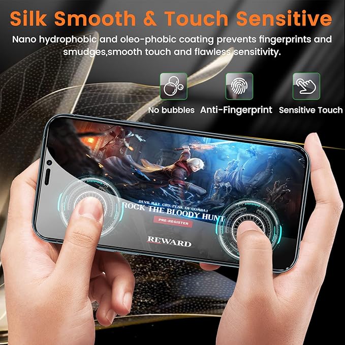 3+3 Pack Privacy Screen Protector for iPhone 12 Pro Max 6.7-Inch with 3 Pack Camera Lens Protector, Anti Spy Tempered Glass Film 9H Hardness Bubble Free Case Friendly