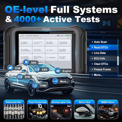 XTOOL D9S Pro Automotive Diagnostic Tool: Wireless Bidirectional OBD2 Scanner with ECU Pr0gramming/C0ding, High-End Scan Tool with Topology, 45+ Resets, Full System, PMI, FCA/CAN FD/DoIP, 3-Yr Update
