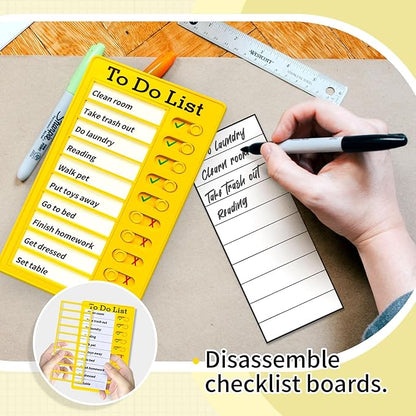 Chore Chart for Kids,To Do List, Daily Routine Chart, and Schedule Board-Checklist and Portable Memo for Efficient Task Management and Planning,Adhd Tools