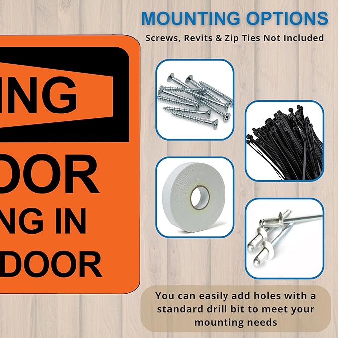 Notice Keep Door Closed Unless Loading or Unloading Sign - ADA Compliant Digitally Printed Text Wall Signs – Loading Docks Delivery Zone Safety Security Sign - Vinyl – 10” x 14”