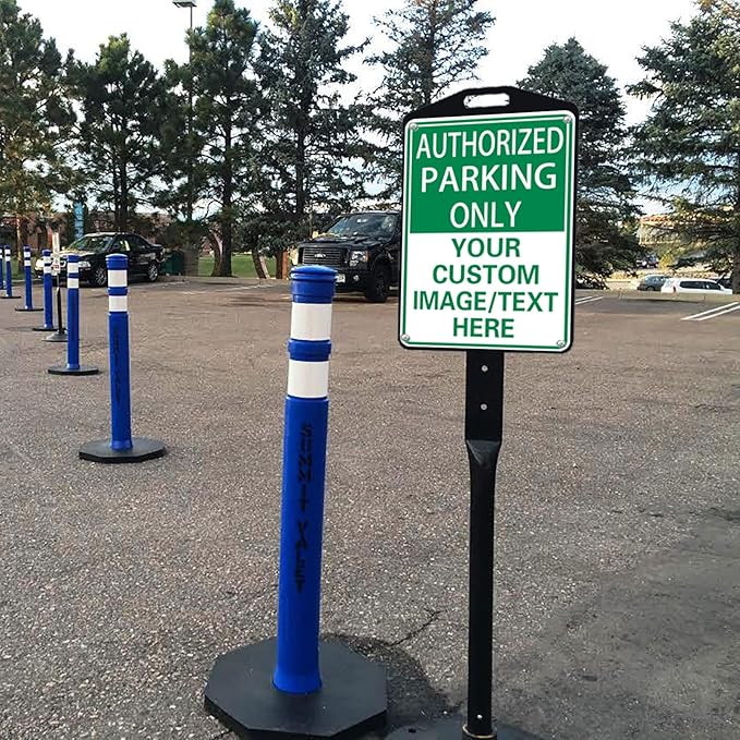 Authorized Parking Only Custom Parking Signs for Parking Lots Business and Schools Outdoor Use Aluminum Metal Decor 12x17 Inches
