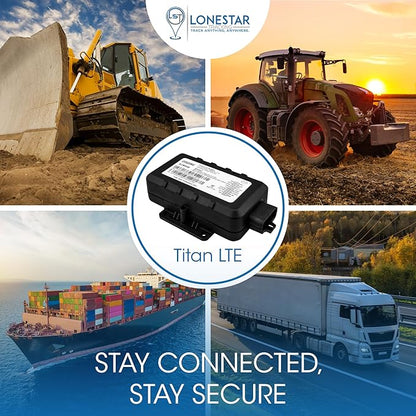 LoneStar Tracking GPS Tracker: Titan LTE 4G/5G, Hidden GPS Tracking Devices for Cars, Trucks, Fleet, Motorcycles, Assets, Anti-Theft Vehicle Security, Real-Time Location (Low Cost Subscription Plan)