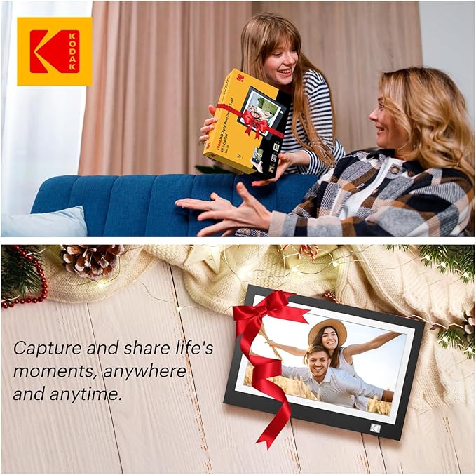 KODAK WiFi Digital Picture Frame, 11.6 Inch 1366 * 768HD IPS Touchscreen Digital Photo Frame with 32GB Storage, Easy Setup to Share Photos or Videos, The Best Gift for Family and Friends