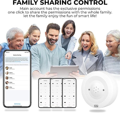 TUBY WiFi Water Leak Detector – No Hub Required, Easy Installation Smart Sensor for Home, Basement, Kitchen, Bathroom – Moisture Sensor, Wireless, IP55 80dB Alarm Flood Sensors