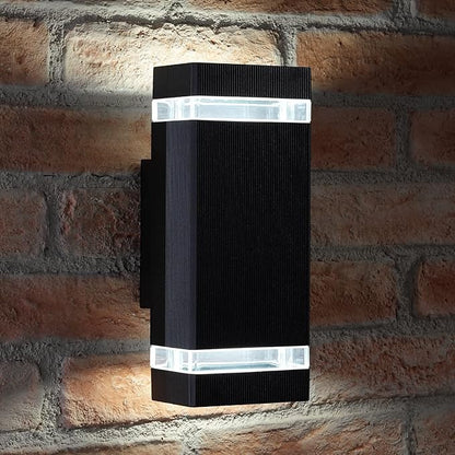 Modern LED Outdoor Wall Lights, Dusk to Dawn Outdoor Lighting Fixtures Wall Mount - ETL Listed,Aluminum Waterproof Front Door Lights 5000k - Up Down Light Fixture for Porch, Patio