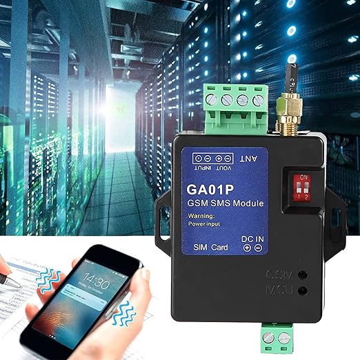 1-Channel GSM SMS Alarm, Power Failure Alert, Customizable Alarm Message, Smart & Slim Design, Wide Sensor Compatibility with Door Magnetic Switch, Gas Detector, Water Level Sensor