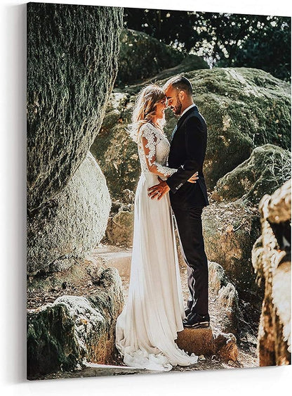 P&L ART. Personalized Custom Canvas Prints: Photo On Canvas Transform Your Photos into Stunning Framed Wall Art Digitally Printed Photo To Canvas Ideal for Home Decor Gifts Keepsakes Framed 16X24