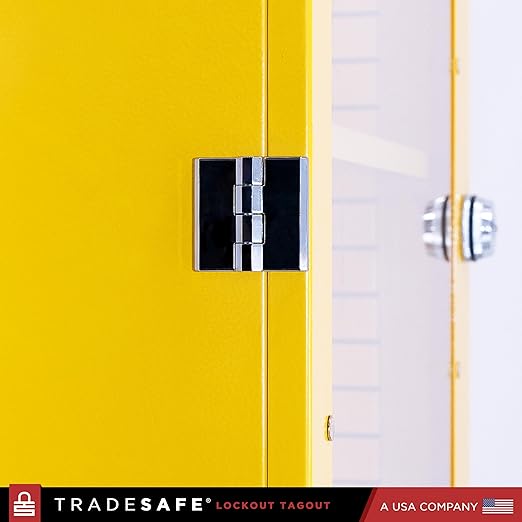 TRADESAFE Lockout Tagout Cabinet, Lock Out Tag Out Station Unfilled - No Loto Devices Included, Wall-Mountable Lockout Tagout Station Cabinet, Loto Box 24 x 8 x 31-1/2 inches