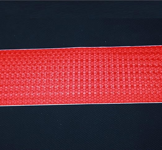 Red Reflective Tape Outdoor Waterproof 4 inch Wide, High Visibility Warning Industrial Marking Tape, Safety Stickers (68 feet,5 Rolls)