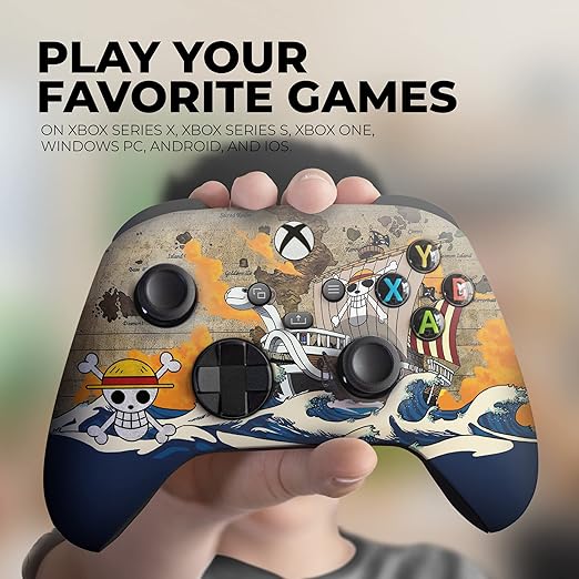 DreamController One Peice Custom X-box Controller Wireless compatible with X-box One/X-box Series X/S Proudly Customized in USA with Permanent HYDRO-DIP Printing(NOT JUST A SKIN) (MODDED)