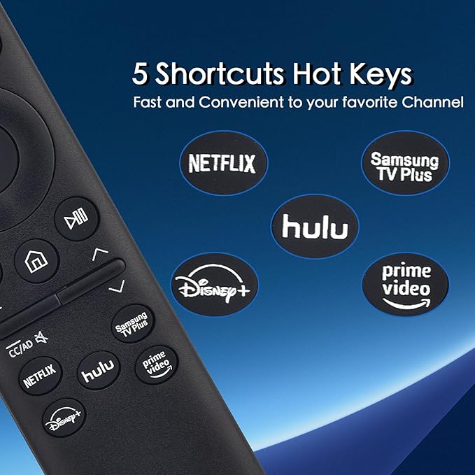 [2025 Model] VG-TM2560EN for Samsung Smart TV Remote:AI Smart Voice Control for All 2019 to 2025 Samsung,Replacement for The Frame TV/Crystal UHD/QLED/NEO QLED/Curved 4K 8K Televions