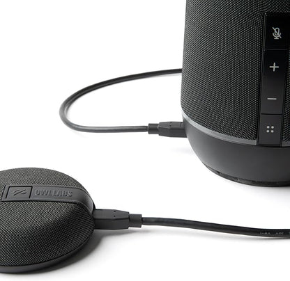 Owl Labs Expansion Mic for Meeting Owl 3 - Extend Audio Reach in Larger Spaces by 8 feet (2.5 Meters) in The Direction of The mic., Charcoal