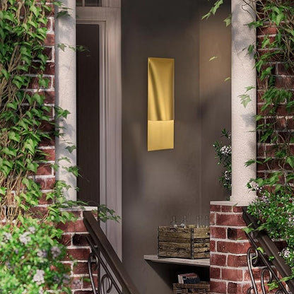 18" Wall Sconce Gold, Modern Decorative Wall Sconces, Suitable For Exterior Patio, Porch, Bedroom, Living Room, This Wall Light Can Withstand Harsh Weather Conditions Such As Rain And Snow Outdoors