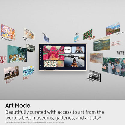 Samsung 50-Inch Class The Frame LS03F 4K QLED Smart TV (2025 Model) Slim Fit Wall Mount, Modern Frame Design, NQ4 AI Gen2 Processor, Art Mode, Artful Picture Quality, Samsung Vision AI, Alexa Built-in