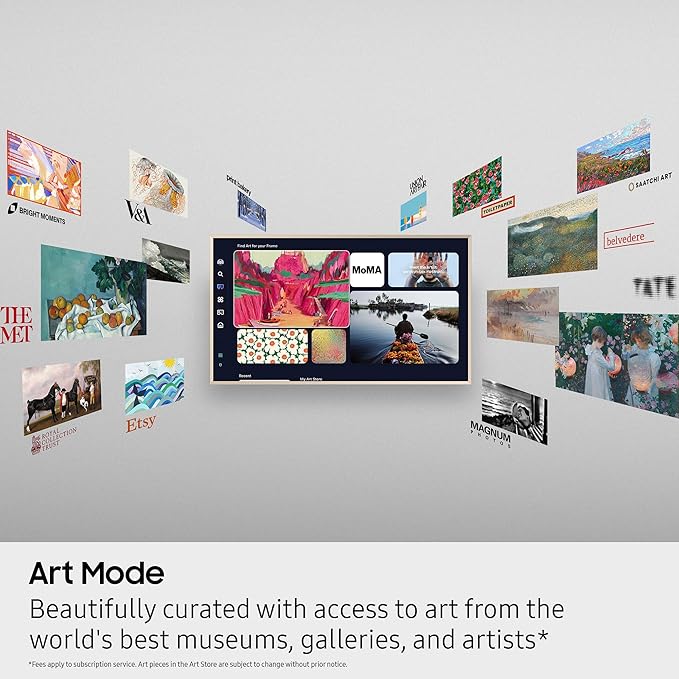 Samsung 65-Inch Class The Frame LS03F 4K QLED Smart TV (2025 Model) Slim Fit Wall Mount, Modern Frame Design, NQ4 AI Gen2 Processor, Art Mode, Artful Picture Quality, Samsung Vision AI, Alexa Built-in