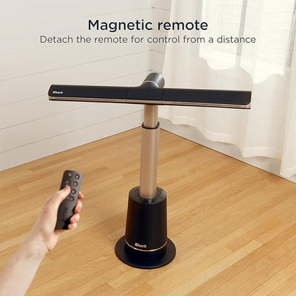 Shark TurboBlade Fan—Ultra-customizable bladeless tower fan, pivots, twists, oscillates 180°, circulates and propels air, 10 noise levels + 10 speeds, easy to clean, charcoal, TF202S