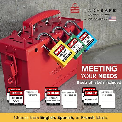 TRADESAFE Lockout Tagout Locks Set - 10 Green Lockout Locks Keyed Different, 2 Keys Per Loto Lock, OSHA Compliant Lock Out Tag Out Padlocks for Electrical Lockout Tag Out Kits