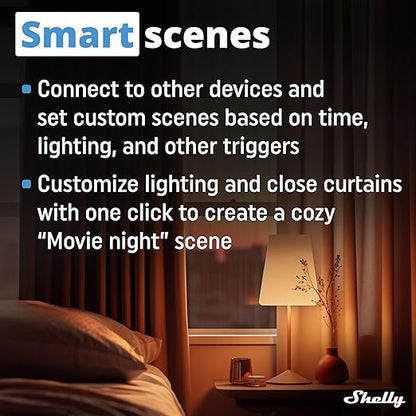 Shelly Wave 1PM Mini US LR, Z-Wave Long Range Smart Switch Relay with Power Metering, 1-Channel 8 A, Compatible with Alexa, Google Home, SmartThings & Home Assistant, Bulletproof Security