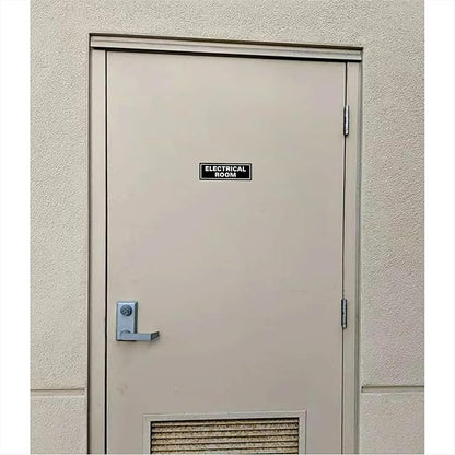 Electrical Room Sign - Premium Durable Acrylic Material, Super Strong Self-adhesive, Quick Installation, Suitable for Your Home and Business (9 × 3 Inches, Black)