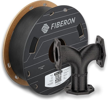 Polymaker Fiberon PA12-CF10 Nylon Filament 1.75mm Black 0.5kg, Low Moisture Sensitivity PA12-CF Carbon Fiber Nylon 1.75mm 3D Printing Filament