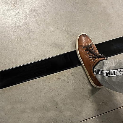 SmartSign Black 2 inch x 100 feet Floor Marking Tape, 32 mil Vinyl Floor Tape, Superior Mark Industrial Use Safety Tape with Beveled Edges, Strong Adhesive, for Gym/Warehouse/Courts