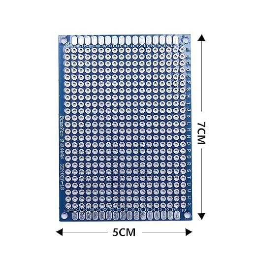 15 Pcs(5x7cm) Double Sided PCB Board Prototype Kit Soldering 4 Colour Universal Printed Circuit Board for DIY Soldering and Electronic Project