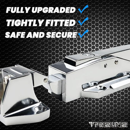 Walk in Cooler Door Handle, Walk in Cooler Door Closer Complete Latch Kit, Cooler Door Radial Latch (1/8 In-1/4 in(Flush)) and 6" Solid Nylon Glow-in-The-Dark Release Handle