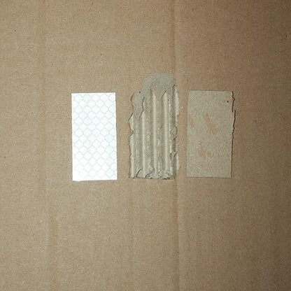 Non Fading White Reflective Stickers 1 inch X 2 inch, Outdoor Waterproof High Visibility Warning Safety Adhesive Reflector Tape (20 Pcs)