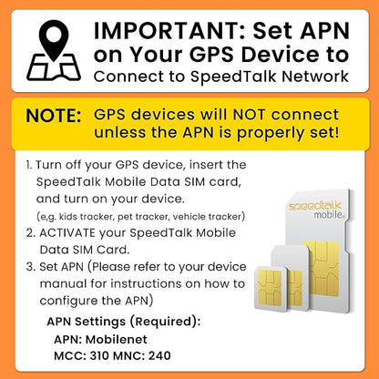 SpeedTalk Mobile SIM Card Starter Kit, Smartphone Cell Phone, GPS Tracker and IoT, Plan Starting at $5 Prepaid, Data, Talk and Text, High Speed 5G 4G LTE, Android iOS, USA, 3 in 1 SIM Kit