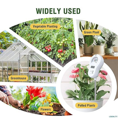 Soil Moisture Meter, 6-in-1 Soil pH Meter, Measures Temperature, Humidity, Light Intensity, nutrients, pH, and Ambient Humidity. Suitable for Horticulture, lawns, and Agriculture