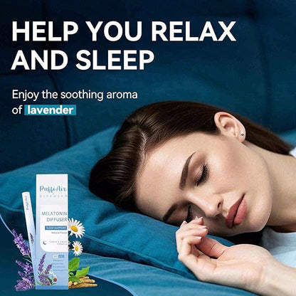 PUFFIAIR Herbal Diffuser Duo with Melatonin, Milk Thistle & More丨Night Renewal Duo for Calm Sleep & Liver Detox Support - 600 Uses Per Stick