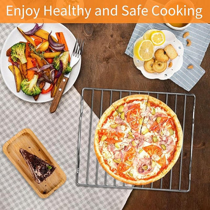 Air fryer Rack for Ninja Flip Toaster Oven & Air Fryer SP151, 13.5''× 11.8'' Food Grade Stainless Steel Air Fryer Accessories Replacement Parts Grill Rack, Dishwasher Safe
