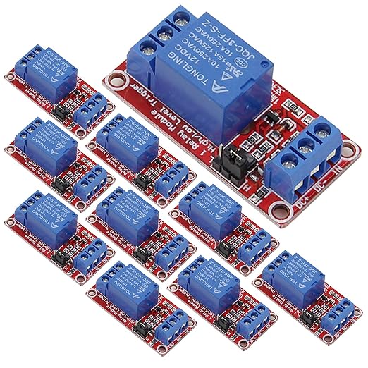 Relay Module with Optocoupler High/Low Level Trigger for Arduino (12, 12V Relay 1 Channel)